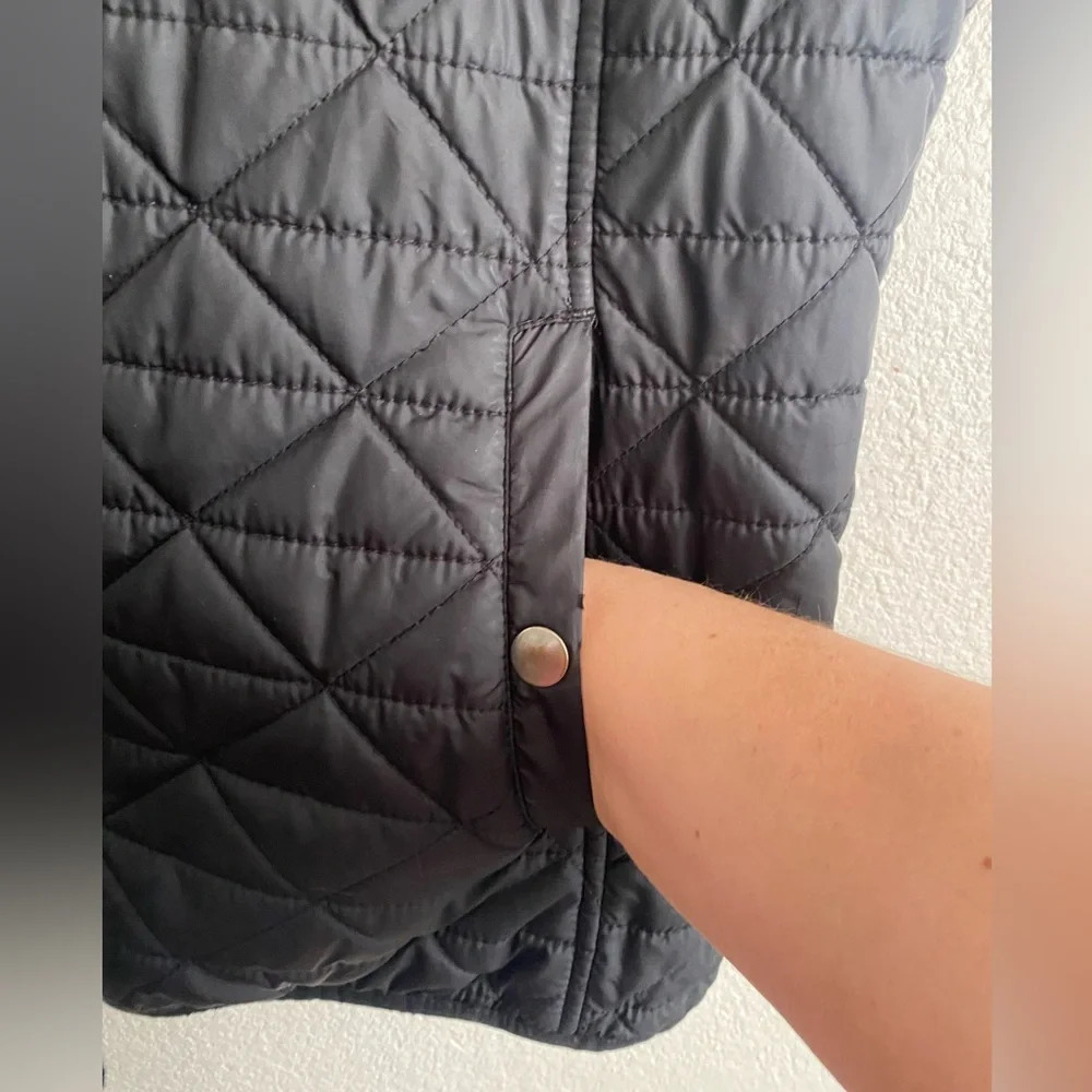 💥Free Country Women Black Lightweight Warm Synthetic Fill Quilted Vest M - Picture 7 of 10